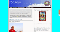 Desktop Screenshot of fpmt-europe.org
