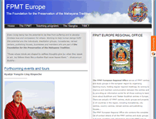 Tablet Screenshot of fpmt-europe.org